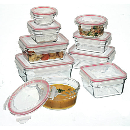 Glasslock Food Storage Container 9pc Set (Oven Safe)