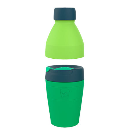 KeepCup Helix Water Bottle & Coffee Flask - Dear Green
