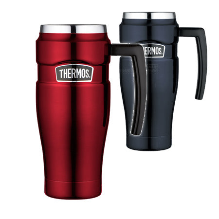 Thermos King Vacuum Insulated Travel Mug (470ml) Hello Green