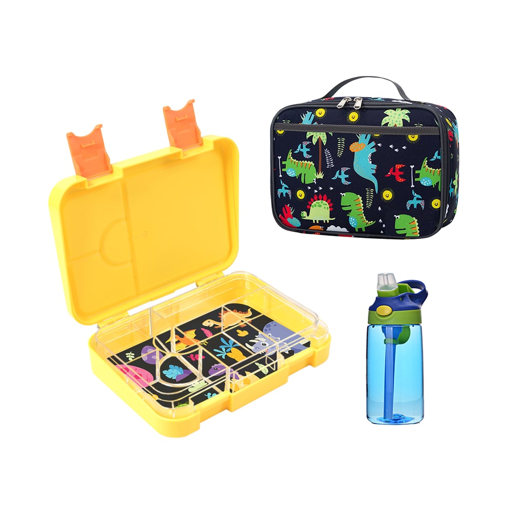 The Fox Club Medium Transforma Bundle - Bento Lunch Box, Inserts, Bag & Drink Bottle