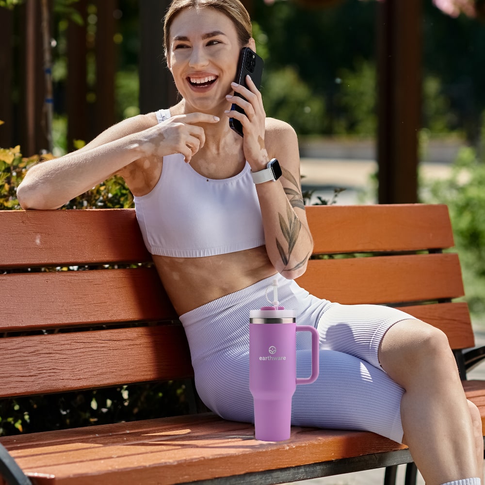 Premium Insulated Tumbler - Purple (1.2L)