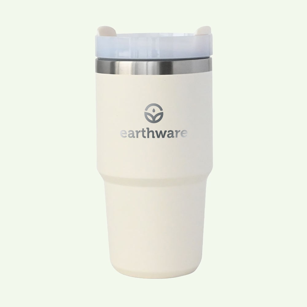 Premium Insulated Travel Cup - Cream (600ml)