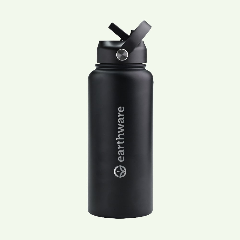Earthware Earth Bottle Premium Insulated Water Bottle with 2 x Caps (1 ...