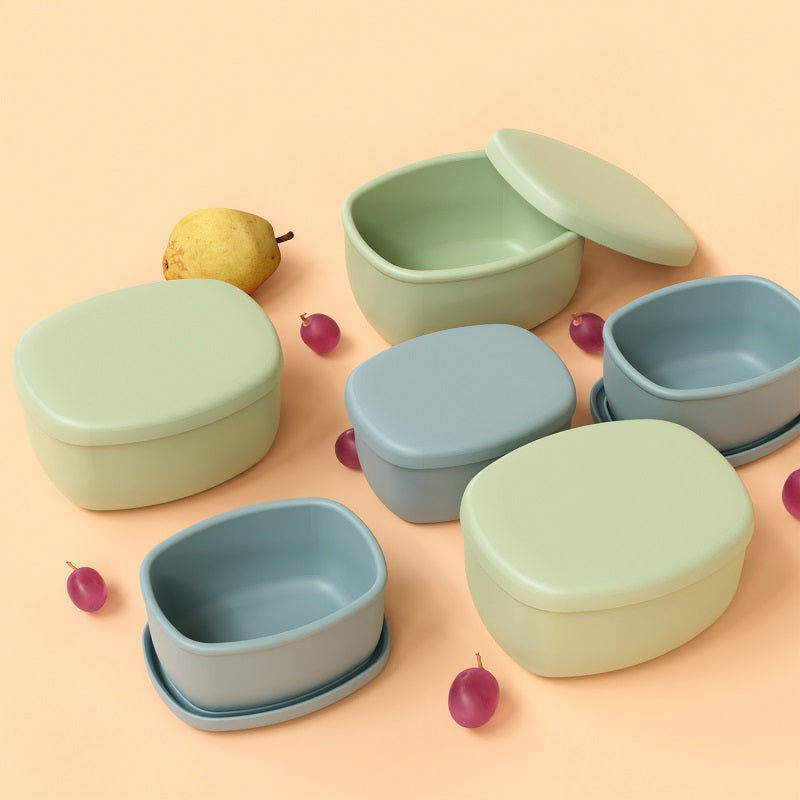 Earthware No-Tox Silicone Snack Box - 2 Pack (200ml + 350ml)