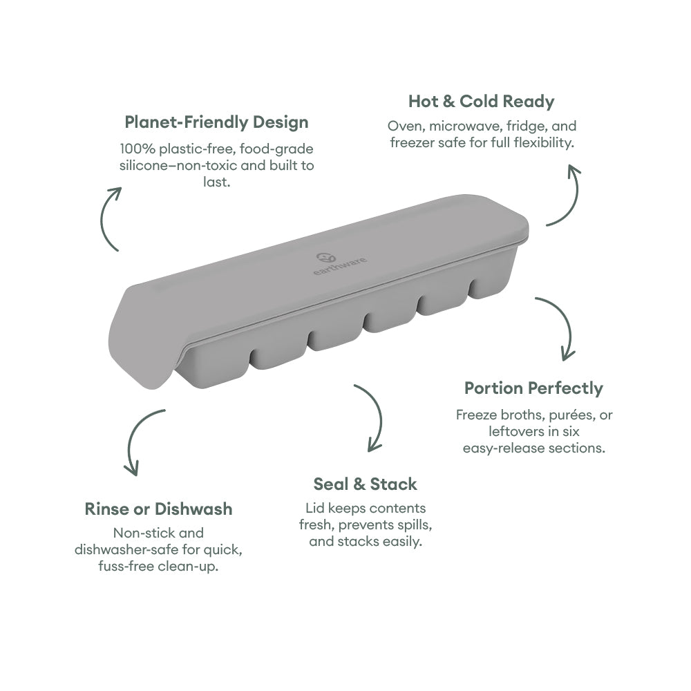 No-Tox Silicone Freezer & Oven Tray Mould - 6 Portion