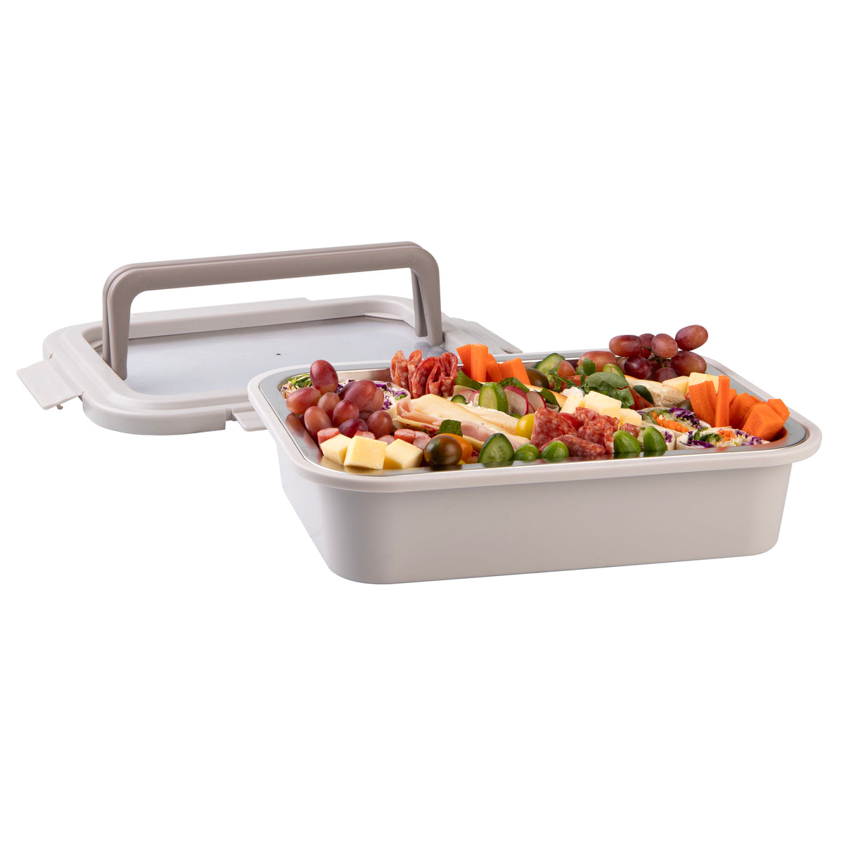 Alfresco Lane Chill & Carry Grazing Box - Mushroom Grey