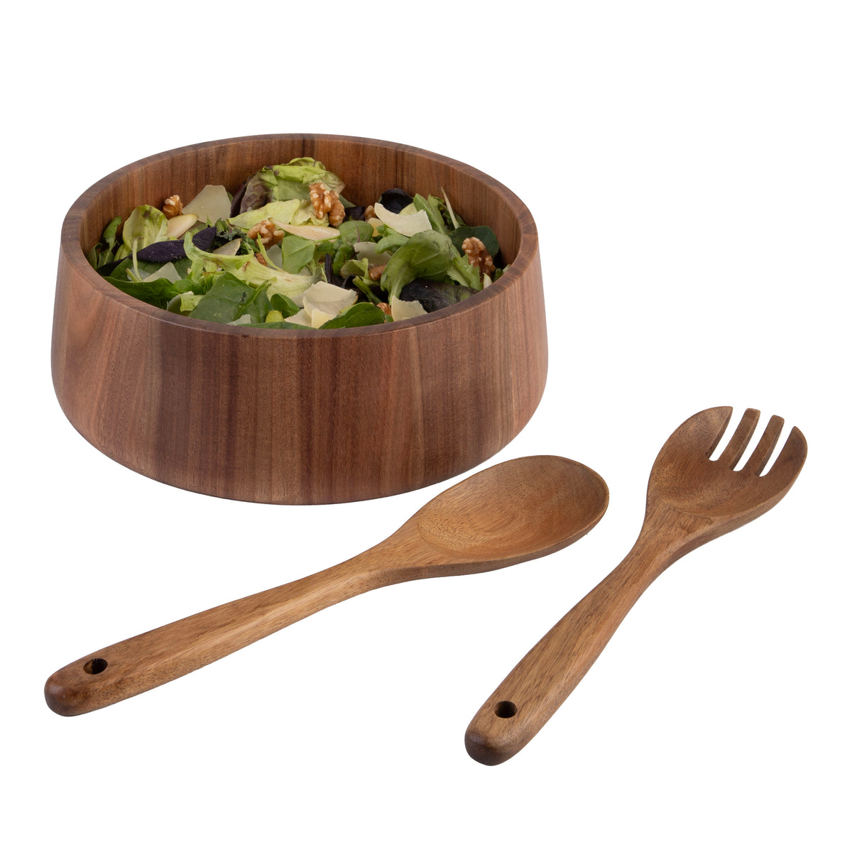 Alfresco Lane Acacia Wood Salad Bowl