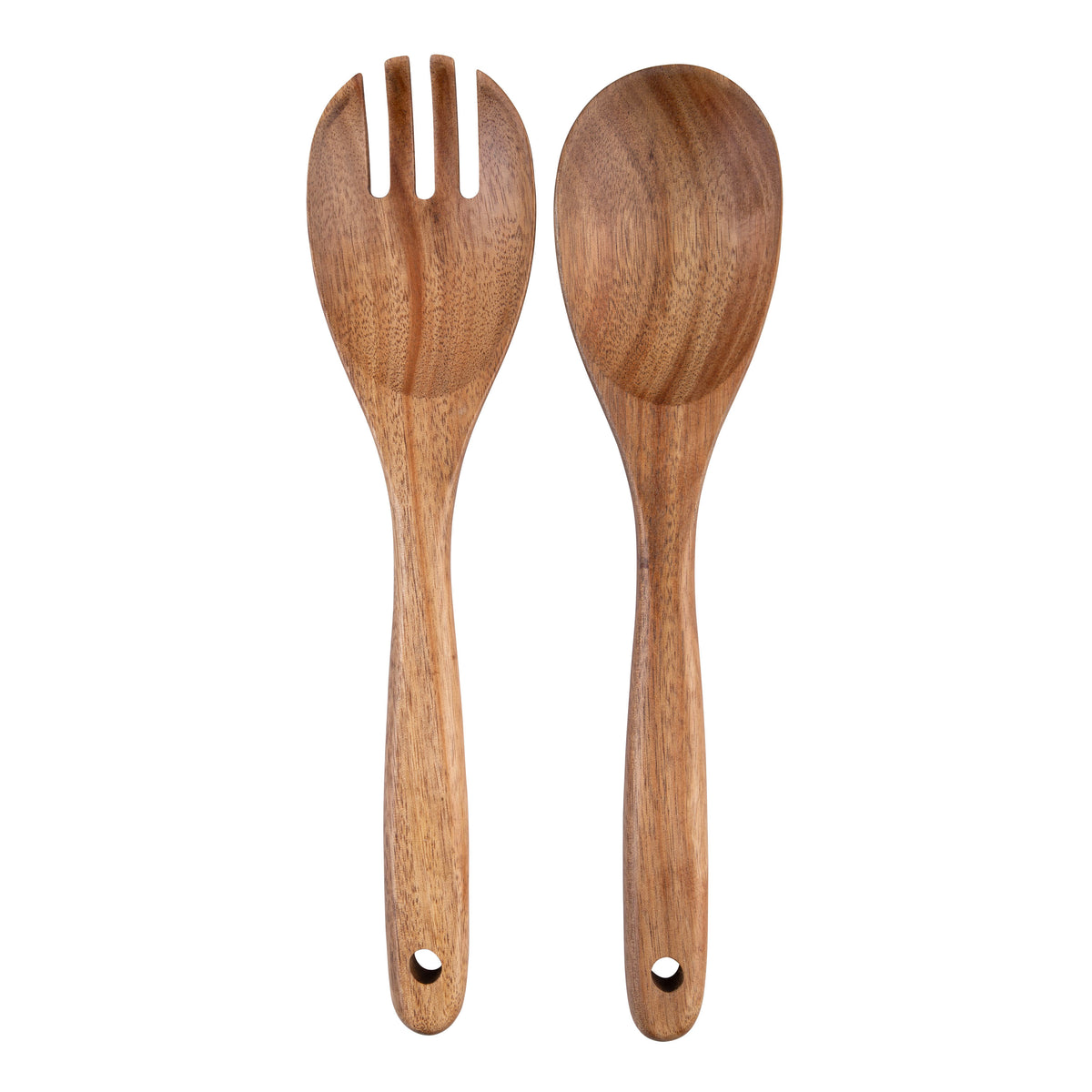 Alfresco Lane Acacia Wood 28cm Salad Servers Set of 2 - 28cm