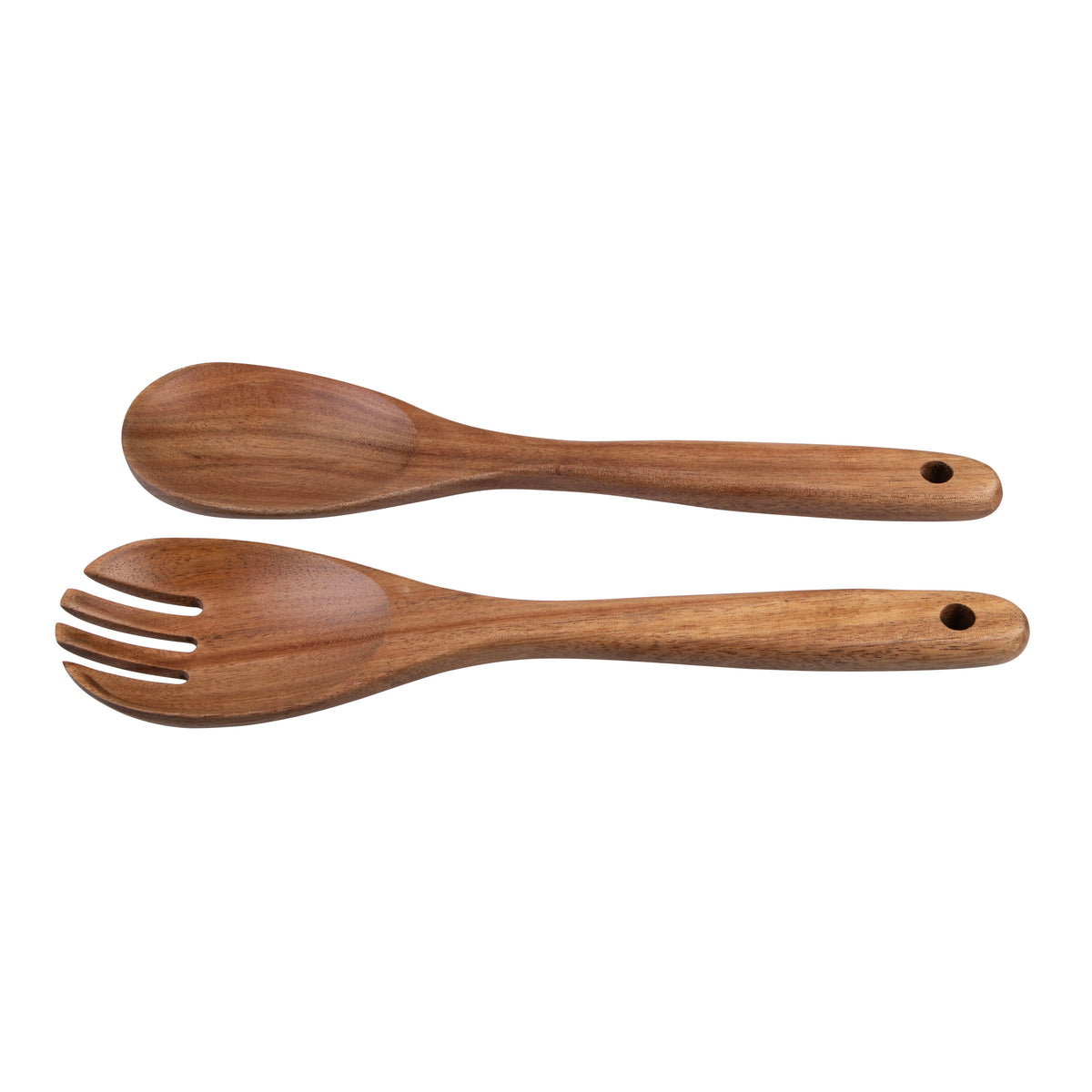 Alfresco Lane Acacia Wood 28cm Salad Servers Set of 2 - 28cm