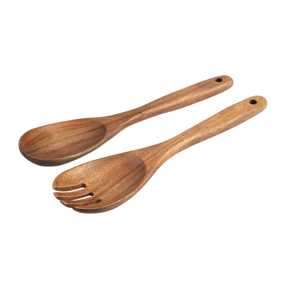 Alfresco Lane Acacia Wood 28cm Salad Servers Set of 2 - 28cm