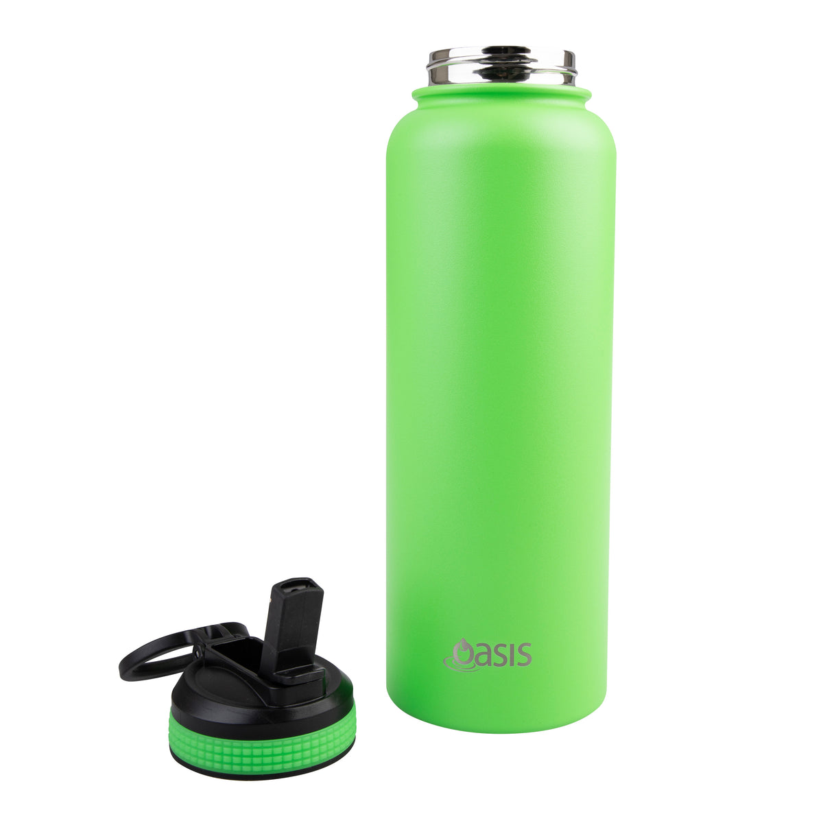 Oasis Insulated S/Steel Sports Bottle (1.1L) w/ Flip Up Sipper Spout