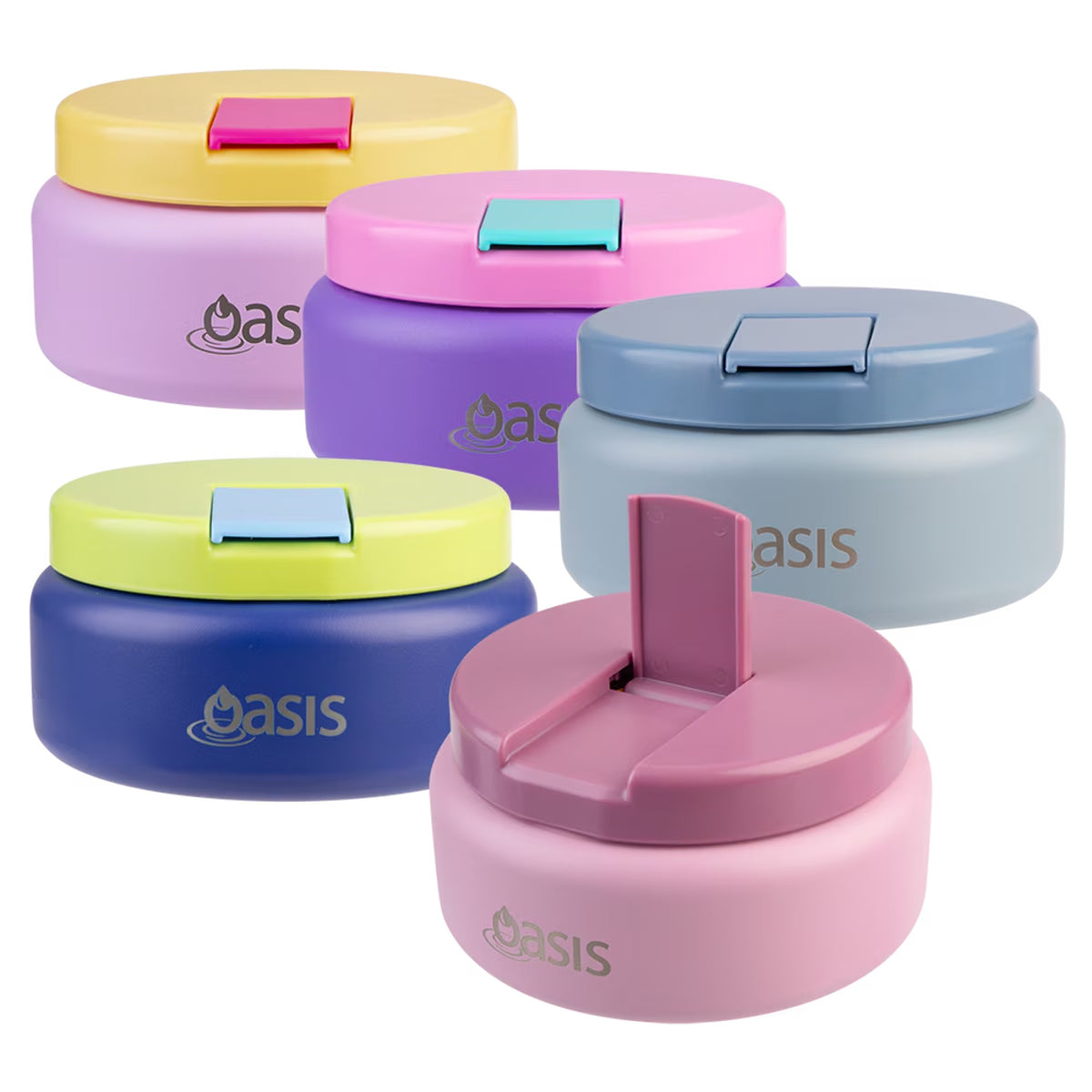 Oasis S/S Insulated Food Flask with quick release lid 230ml