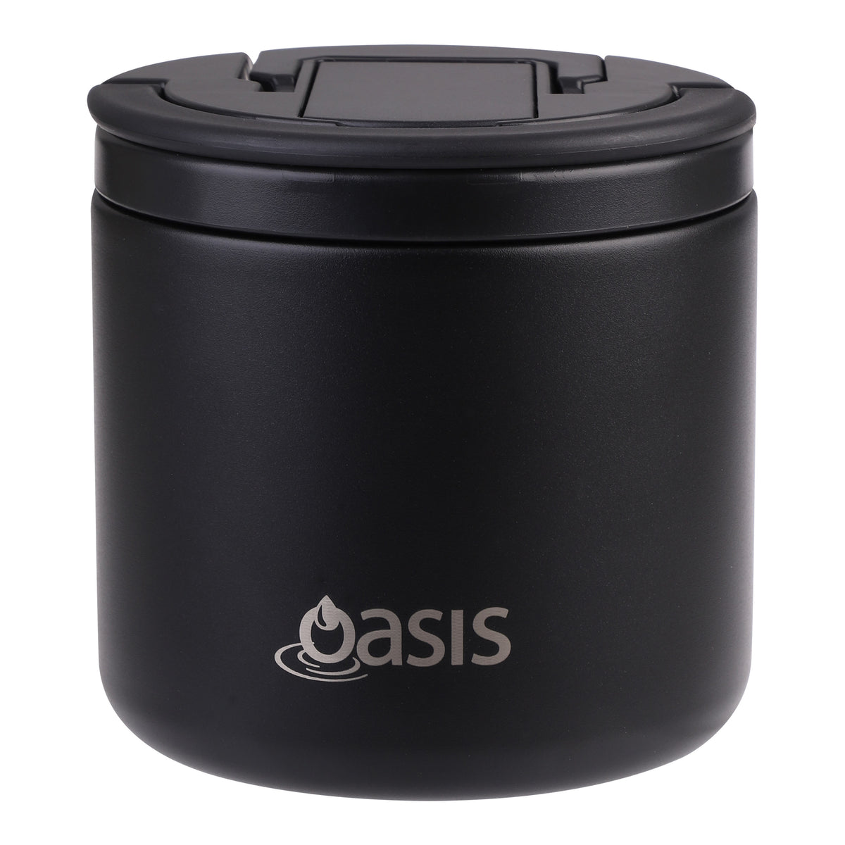 Oasis S/S Insulated Food Flask w/quick release lid & spork 500ml