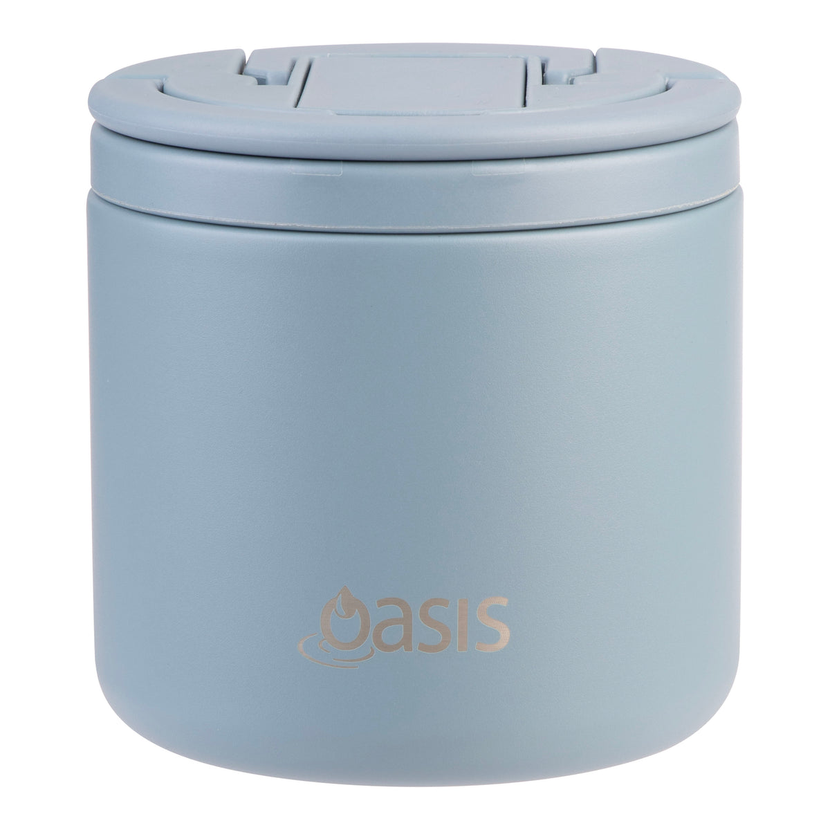 Oasis S/S Insulated Food Flask w/quick release lid & spork 500ml