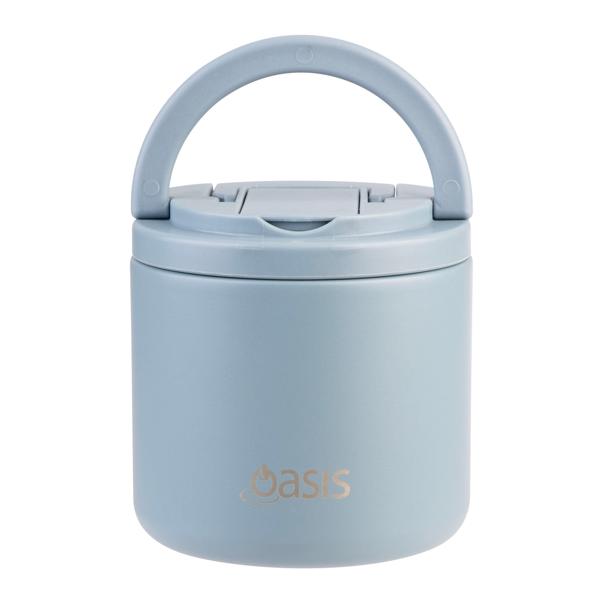 Oasis S/S Insulated Food Flask w/quick release lid & spork 500ml