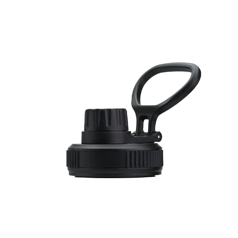 Earth Bottle Premium Insulated Water Bottle with 2 x Caps - Black (550ml)