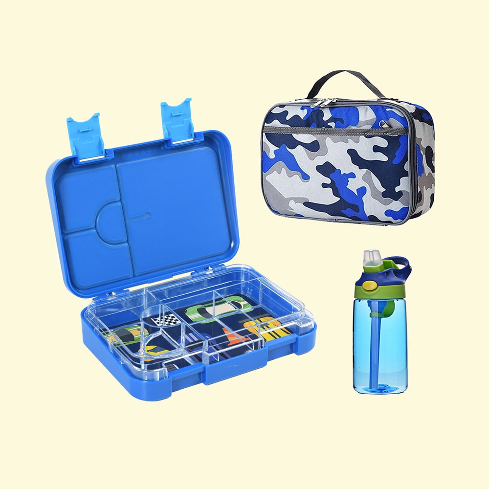 The Fox Club Medium Transforma Bundle - Bento Lunch Box, Inserts, Bag &amp; Drink Bottle