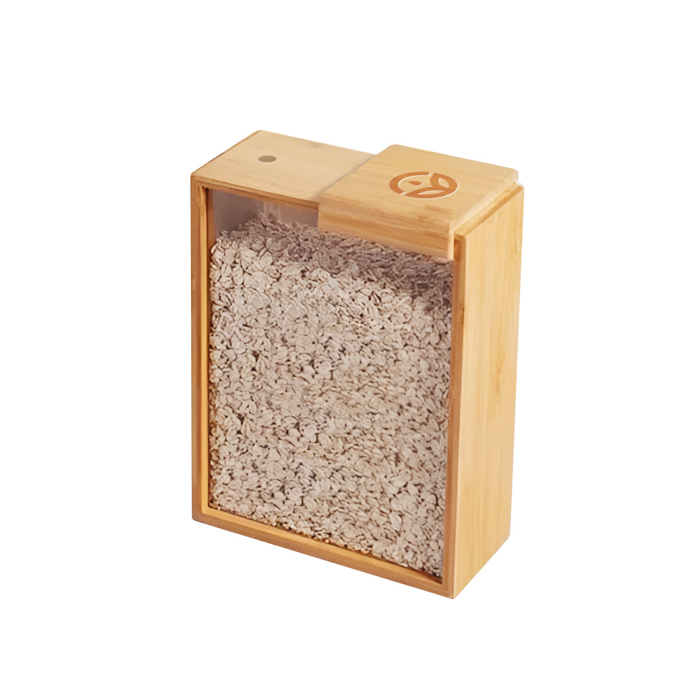 Glass Bamboo Cereal & Dry Food Dispenser - 5 Pack