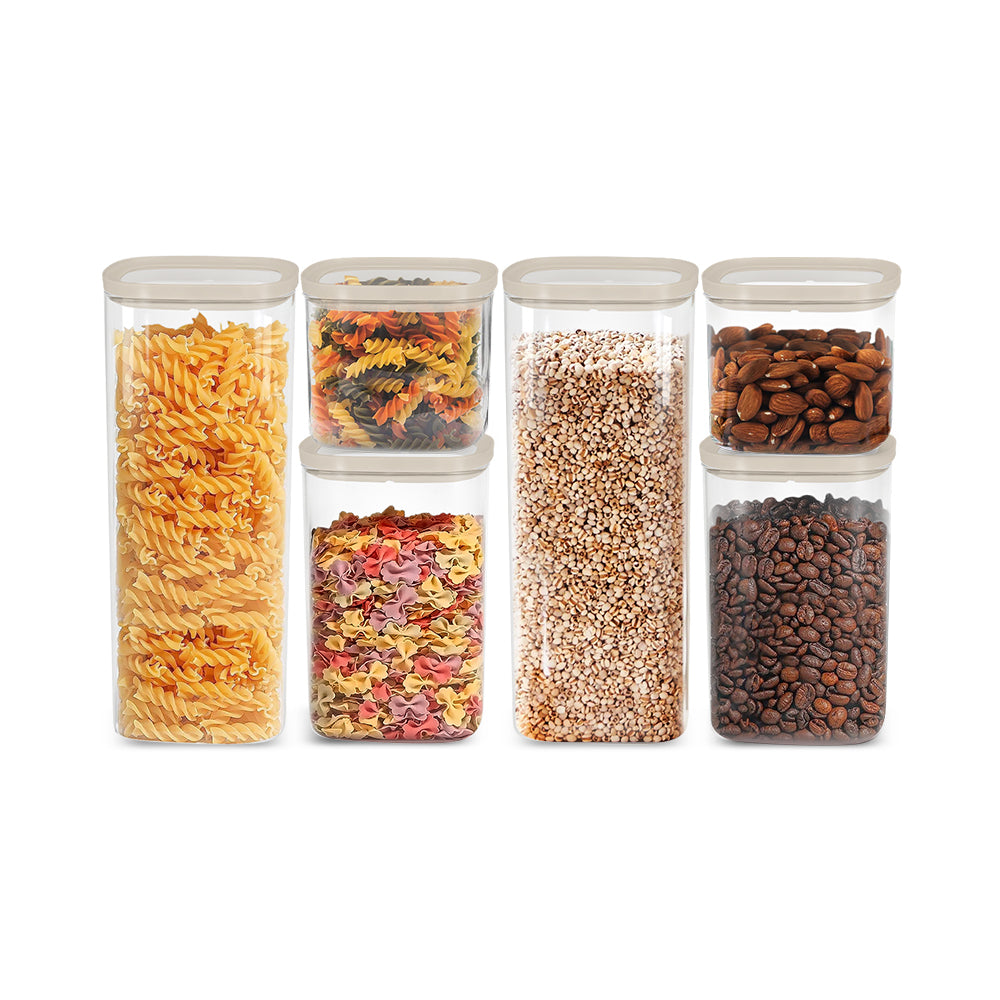Cube Glass Pantry Storage Jars - Starter Set