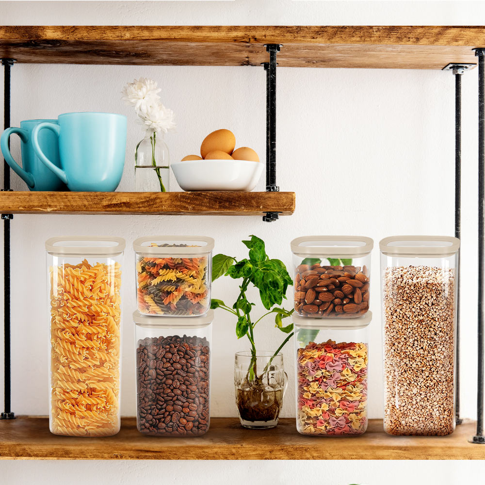 Cube Glass Pantry Storage Jars - Starter Set