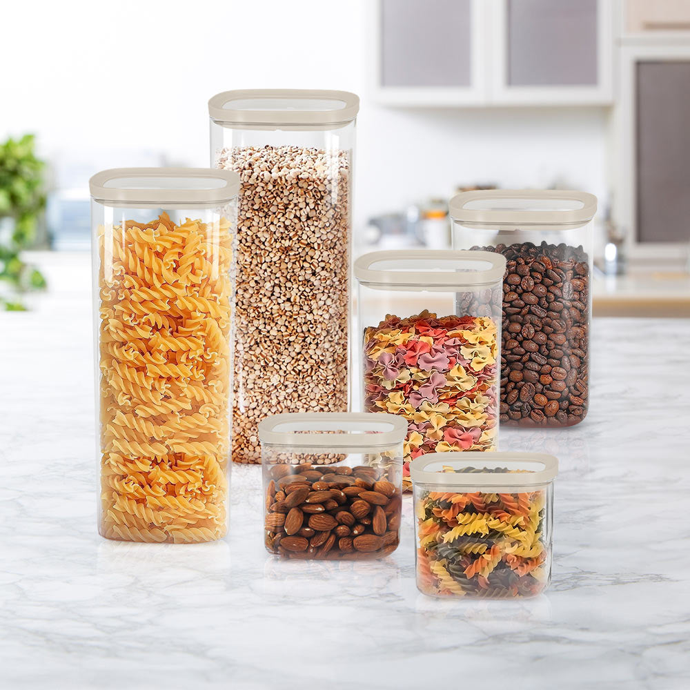 Cube Glass Pantry Storage Jars - Starter Set