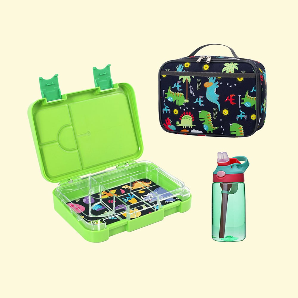 The Fox Club Medium Transforma Bundle - Bento Lunch Box, Inserts, Bag &amp; Drink Bottle