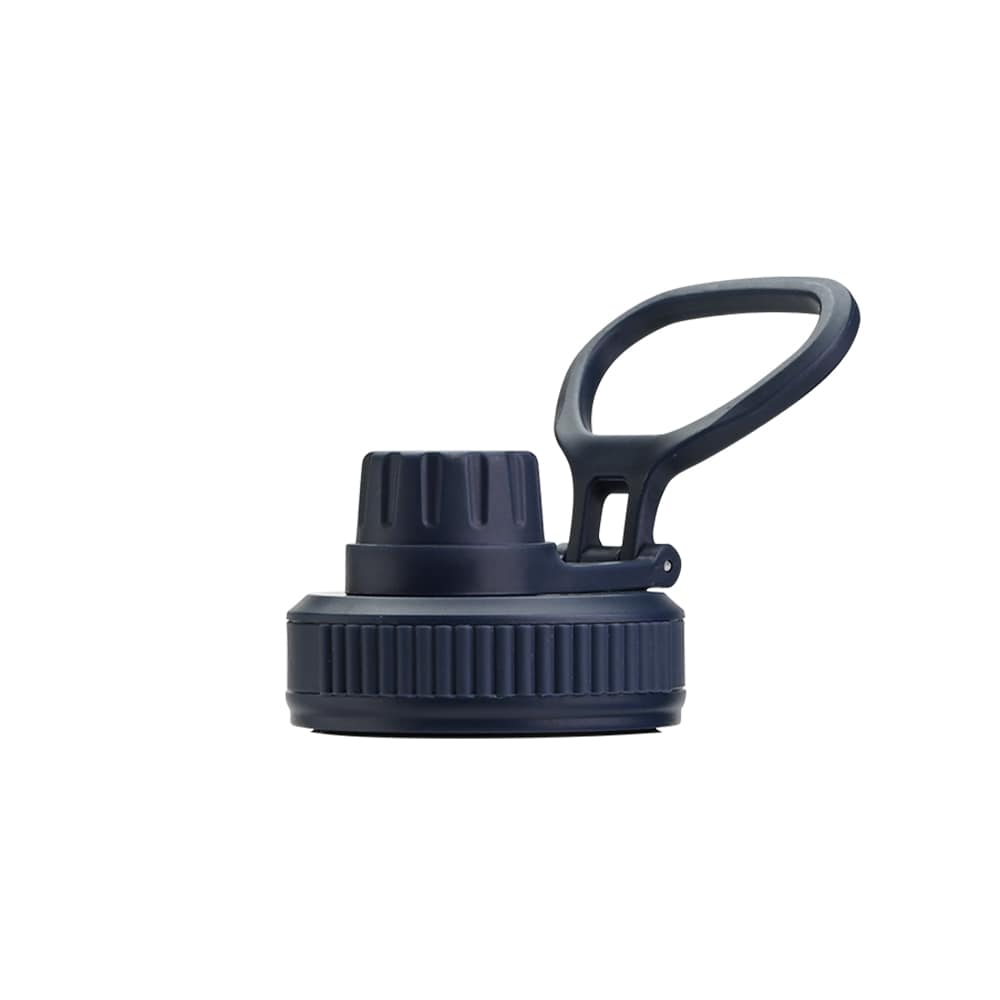 Earth Bottle Premium Insulated Water Bottle with 2 x Caps - Navy Blue (550ml)