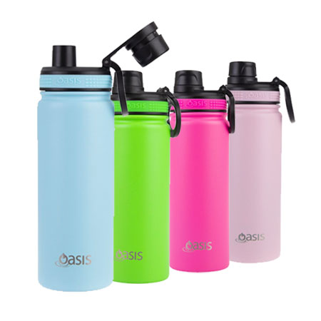 Oasis Insulated S/Steel Sports Bottle (550ml) w/ Screw Cap