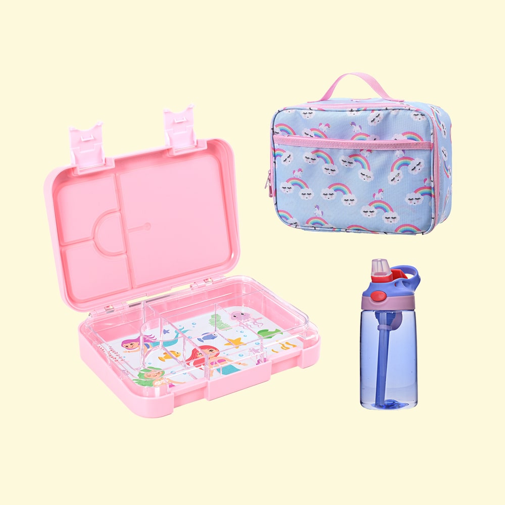 The Fox Club Medium Transforma Bundle - Bento Lunch Box, Inserts, Bag &amp; Drink Bottle