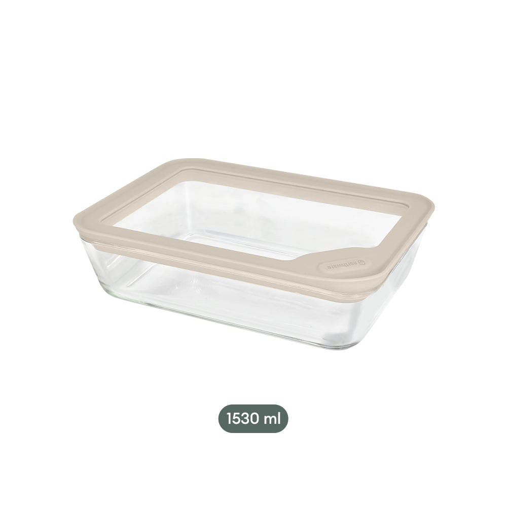 Glass Food Storage Containers - Rectangle - 2 Pack