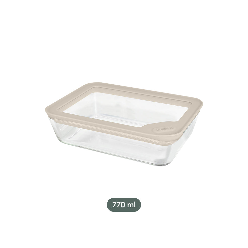 Glass Food Storage Containers - Rectangle (770ml)