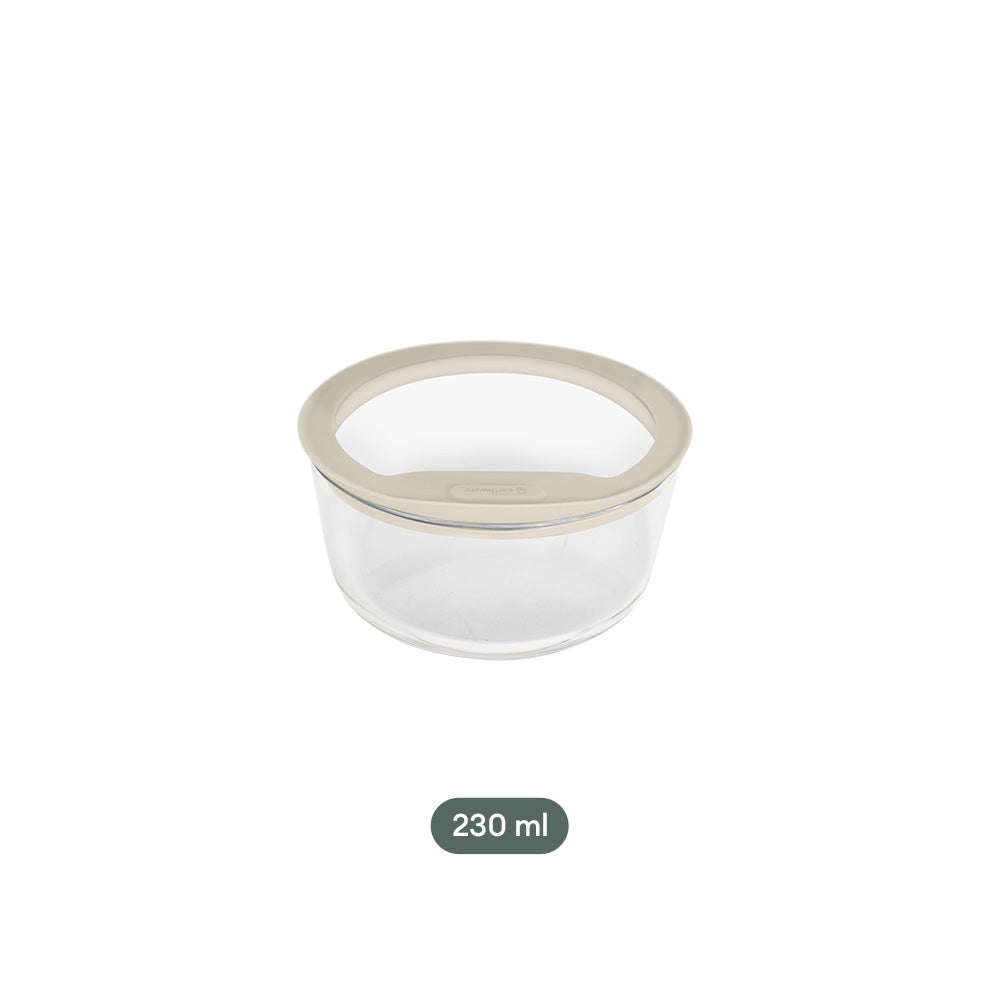 Glass Food Storage Containers - Circle - 4 Pack