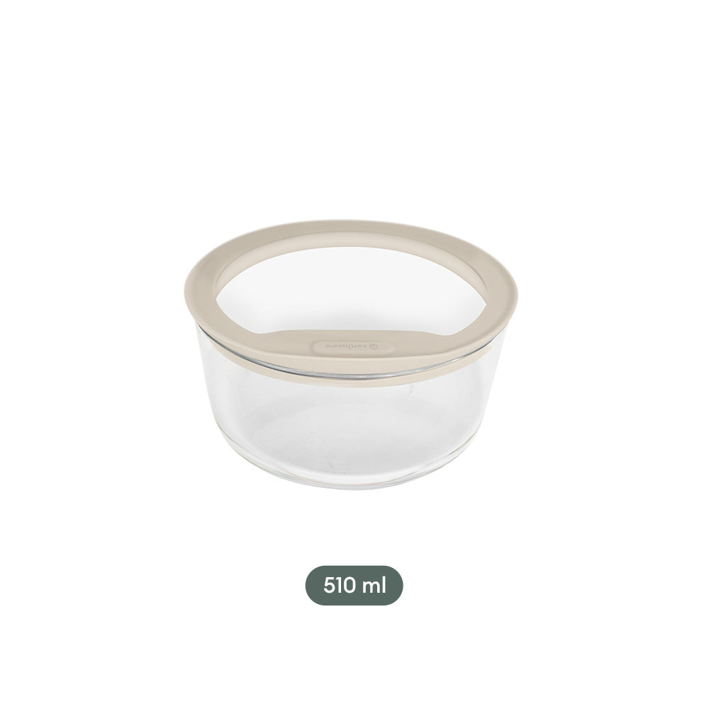 Glass Food Storage Containers - Circle - 4 Pack