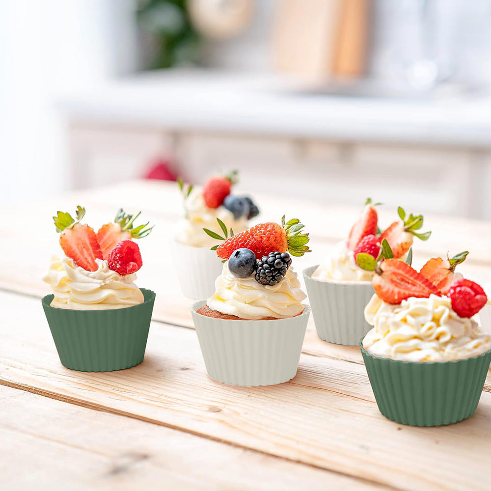 No-Tox Silicone Muffin & Cupcake Moulds - 12 Piece Set