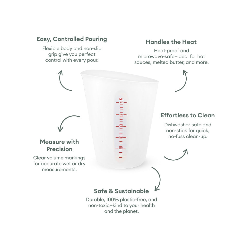 No-Tox Silicone Measuring Jug - (500ml)