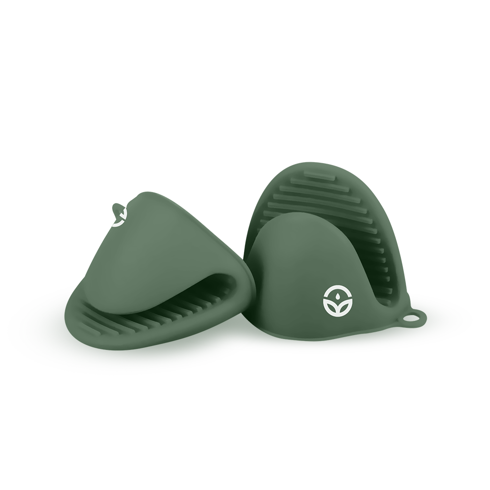 No-Tox Silicone Oven Mitt Set - Green