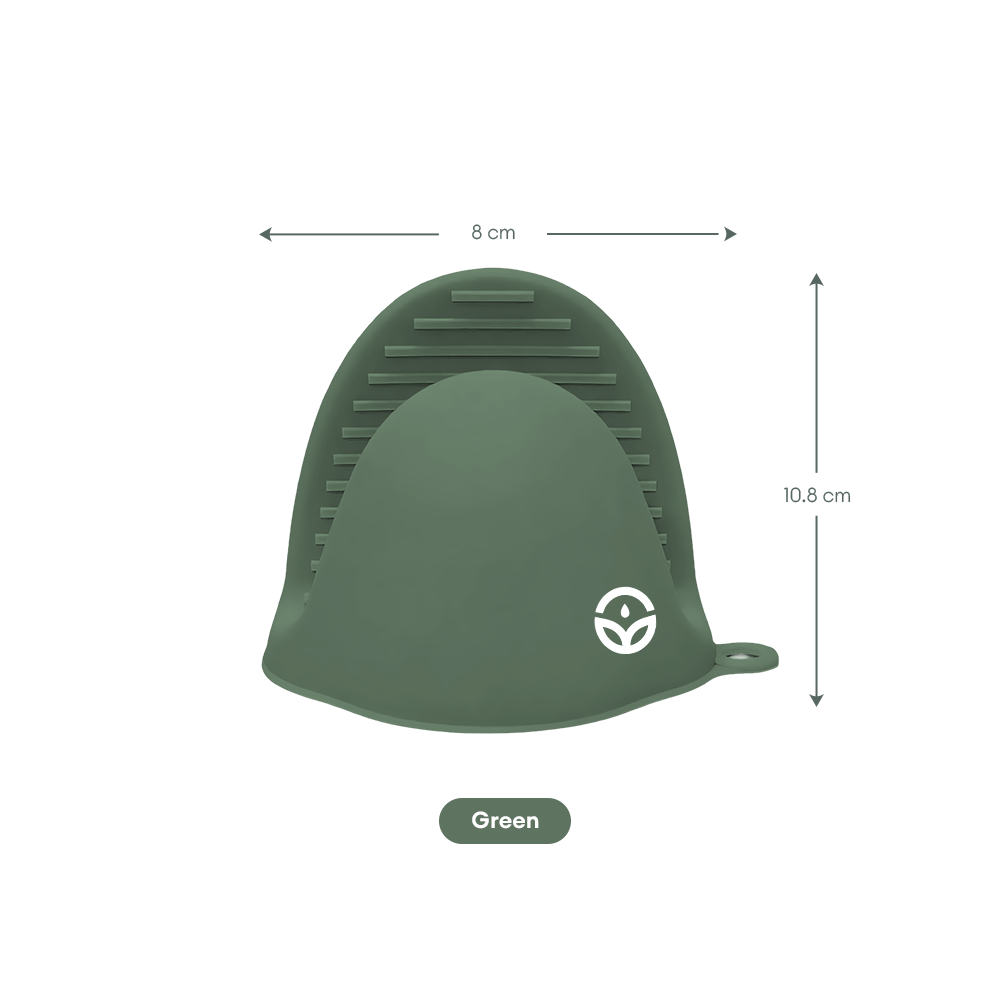 No-Tox Silicone Oven Mitt Set - Green