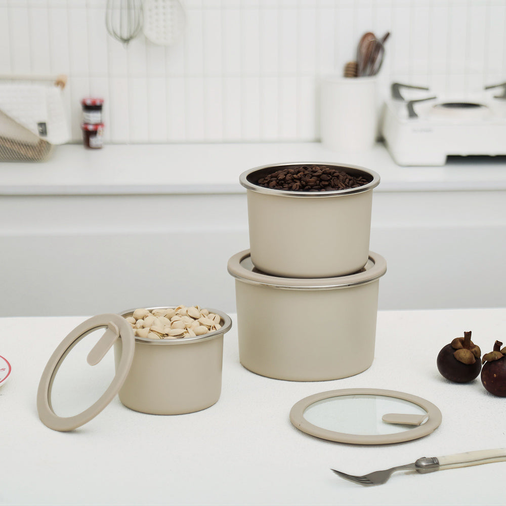 Stainless Steel Food Storage Container - Circle (1500ml)