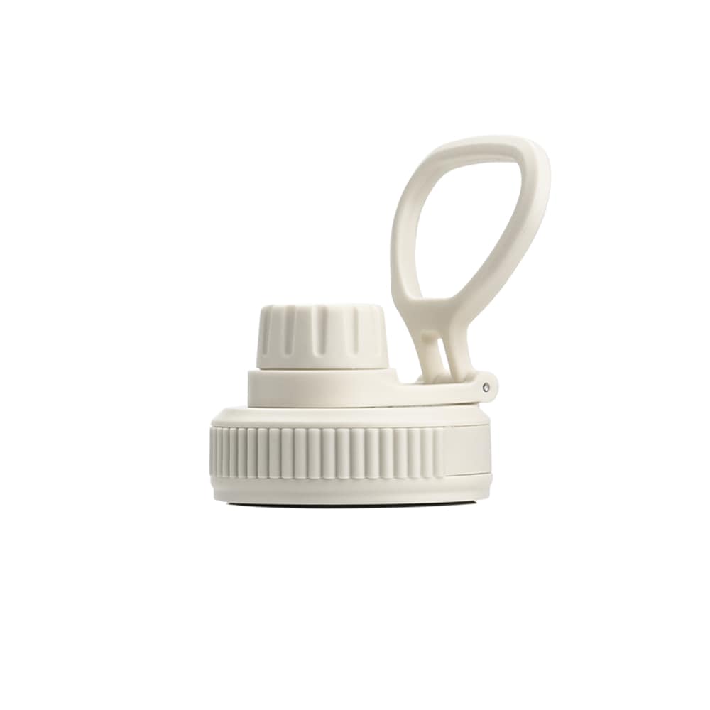 Earth Bottle Premium Insulated Water Bottle with 2 x Caps - Cream (550ml)