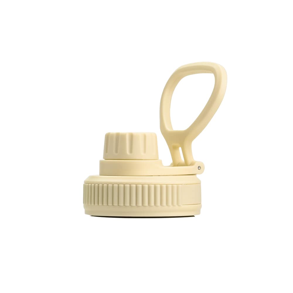 Earth Bottle Premium Insulated Water Bottle with 2 x Caps - Yellow (550ml)