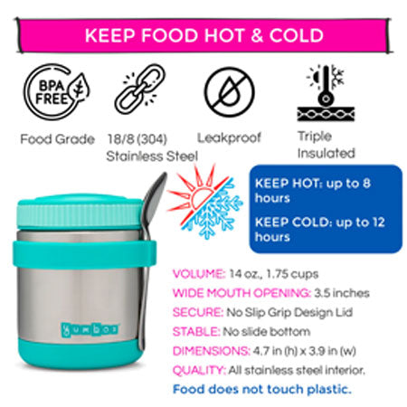 Yumbox Zuppa Insulated Food Jar w/ Spoon (14oz)