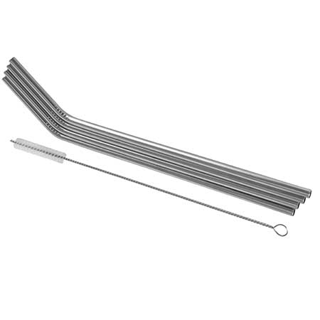 Avanti Stainless Steel Drinking Straws &amp; Brush