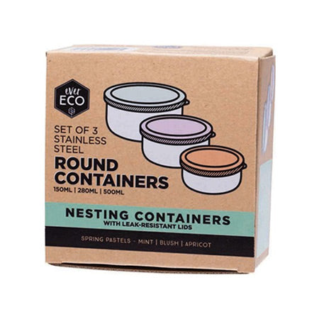 Ever Eco Round Nesting Containers (3 Set)