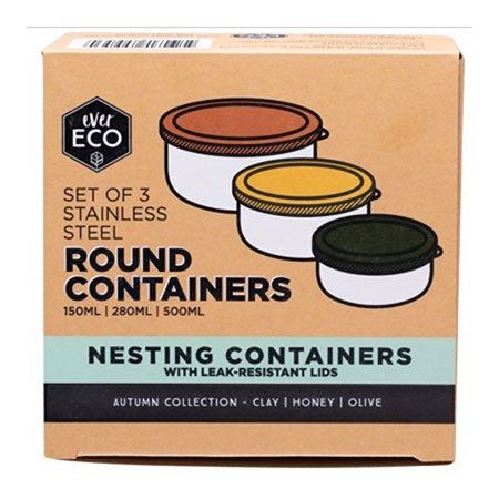 Ever Eco Round Nesting Containers (3 Set)