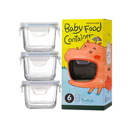 Glasslock 3pc Baby Food Container Set (3 Pack)