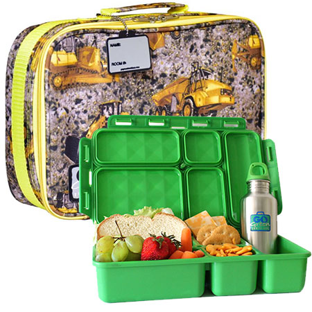 Construction + Green Lunch Box Set