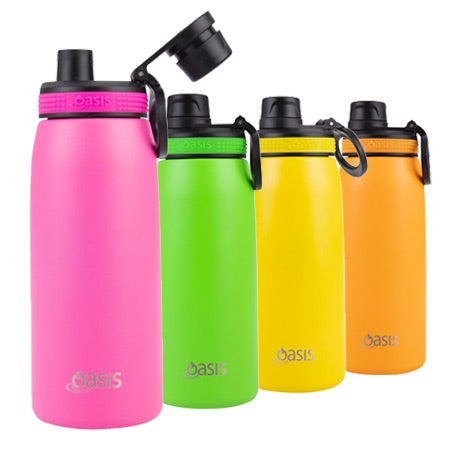 Oasis Insulated S/Steel Sports Bottle w/ Screw Cap (780ml)