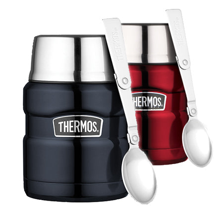 Thermos King Vacuum Insulated Food Jar w Spoon (470ml)
