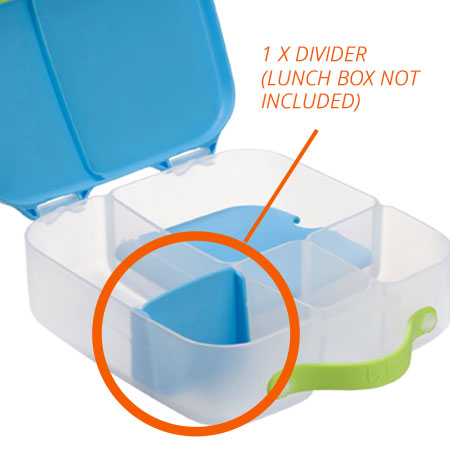 b.box Bento Lunch Box (2L) Divider - Hello Green